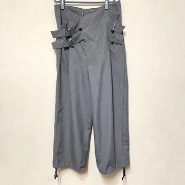 GGD 카쿠칸 벨트 와이드 팬츠 그레이 FREE
