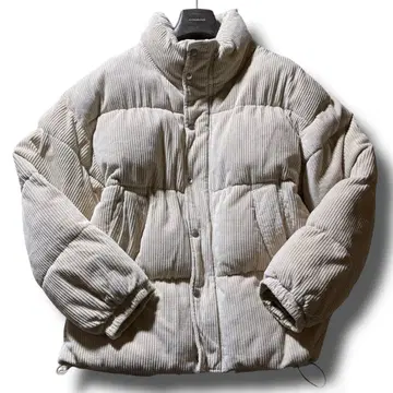 ZARA 코듀로이 다운 자켓 아이보리
