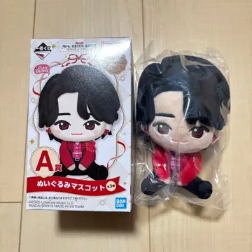 반다이 봉제 인형 마스코트 A상 빨간색