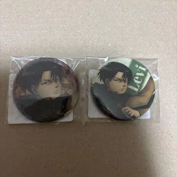 진격의 거인 리바이 마루쿠지 캔뱃지 2세트
