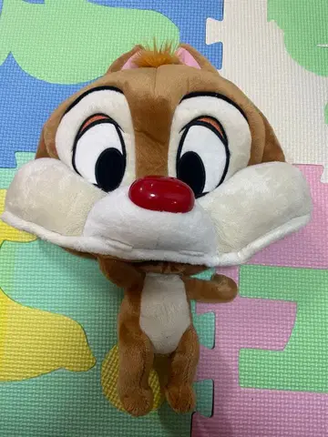 다람쥐 캐릭터 봉제 인형 모자 칩과 데일 디즈니랜드