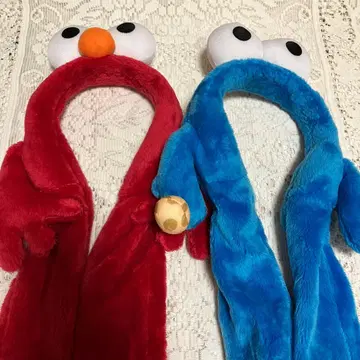 새상품 엘모 쿠키 몬스터 머리띠 2개 세트