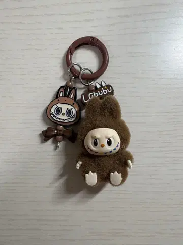 Labubbu 키링 브라운