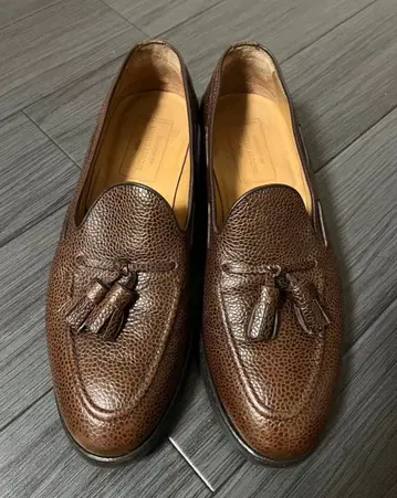 UNITED ARROWS 태슬 로퍼 주름 브라운