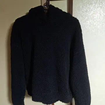 Levi's 플리스 후드티 블랙 S