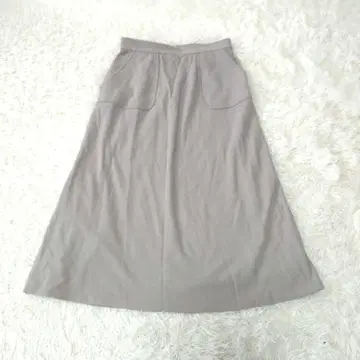 UNTITLED 언타이틀 울 플레어 스커트 3 그레이지