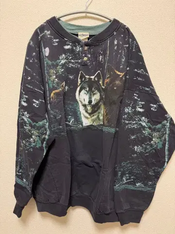 맨투맨 애니멀 울프 XXL