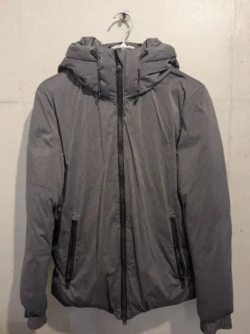 EDIFICE 그레이 다운 자켓 후드 부착