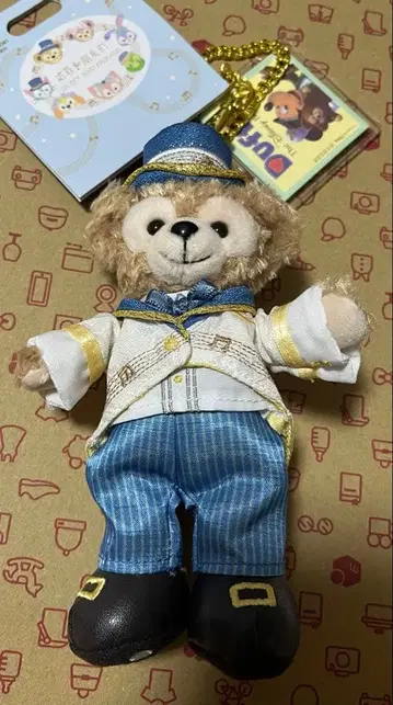 상하이 디즈니 음악제 한정판 더피 봉제 인형 키체인