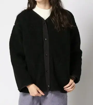 르농큐르 보아 자켓 프리 사이즈 블랙