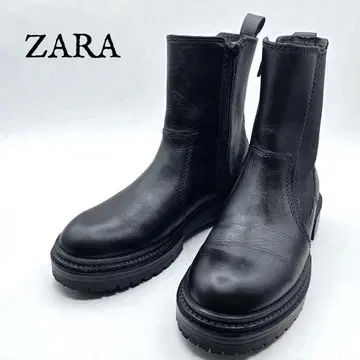 새상품급 ZARA 자라 블랙 사이드 고어 부츠 사이드 지퍼 35