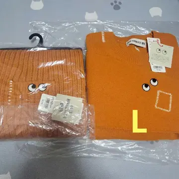 [미사용 새상품] 유니클로 안야 힌드마치 니트 머플러 세트