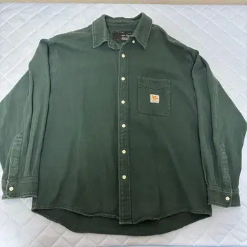 Nick Gonzalez 아트 워크 긴팔 셔츠 다크 그린