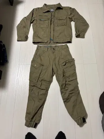 TORA 작업옷 세트 M 사이즈 카키