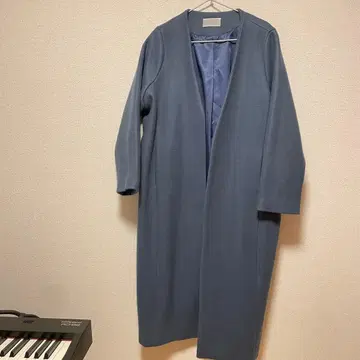 롱 코트 블루