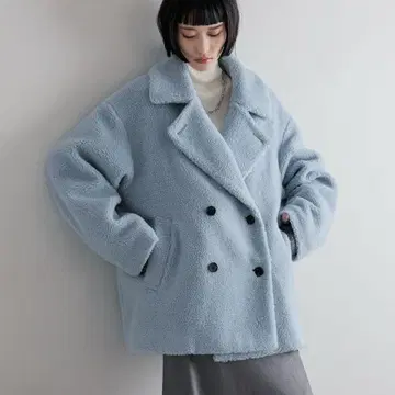 LOWRYS FARM 2way 칼라 보아 코트 로리즈팜