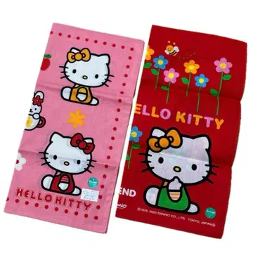 레트로 산리오 헬로키티 런치 크로스 런천 매트 손수건