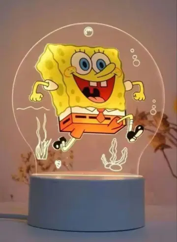 새상품 스펀지밥 조명 라이트 USB 인테리어