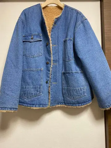 슬로브 이에나 리버서블 데님 블루종