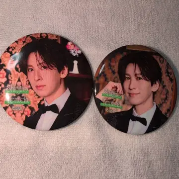 SHOW-WAI 테라다 신지로 디너쇼 캔뱃지 2개 컴프 세트