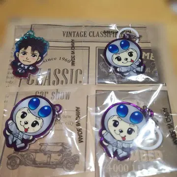 아크릴 키링 4개 세트 + SPACE COWBOY 패치