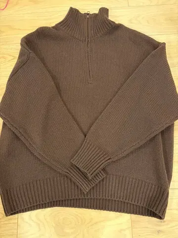 CIAOPANIC 브라운 니트 스웨터 하이넥