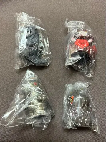 고질라 소프트 비닐 퍼펫 마스코트 4개 세트