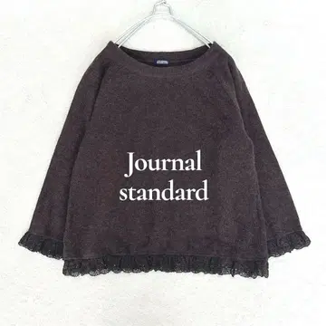 Journal standard 울 니트 레이스 디자인 브라운