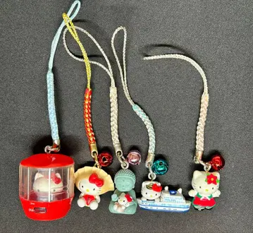 레어 상품 지역 한정 키티 매달기 스트랩 요코하마 관람차 교자 대불 선장