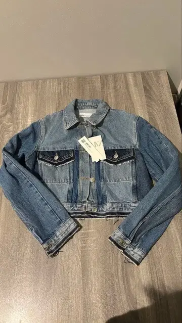 M 사이즈 크롭 데님 자켓 ZARA