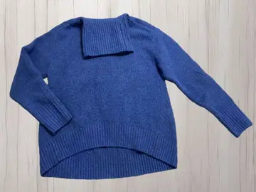 유나이티드 애로우즈 파랑 니트 스웨터 터틀넥