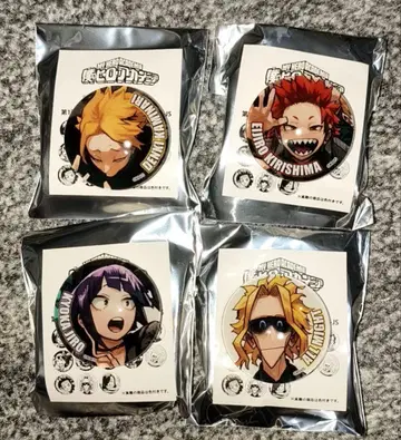 히로아카 점페스 유리 마그넷 4개 카미나리/키리시마/지로/올마이트