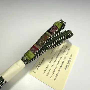 미사용 새상품 류무라 미술 직물 [당화쌍조장반금] 원단 사용 허리띠 67