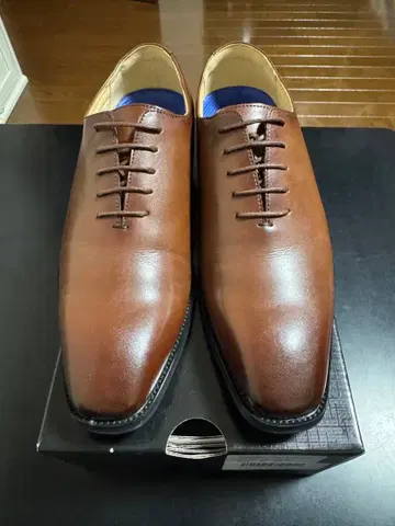 Foxsense 브라운 레이스업 비즈니스 슈즈