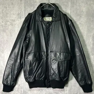 빈티지 A-2 카우 가죽 자켓 블랙 보아 안감 천연 가죽 소가죽 일본제