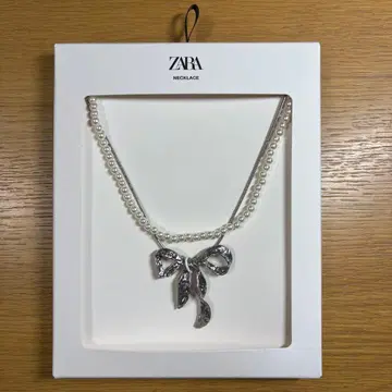 [ 새상품 미개봉 ] ZARA 리본 모티브 목걸이