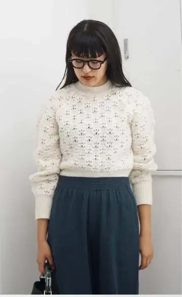 PHOTOCOPIEU 니트 36 CROCHET SWEATER(LILA)