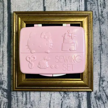 레트로 산리오 헬로키티 초기 1976 재봉 세트 구 로고 당시 물품