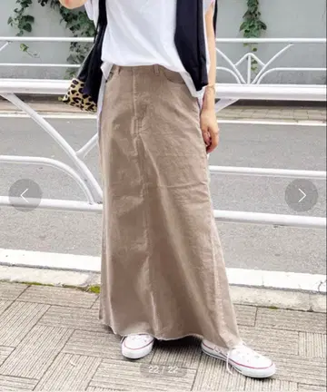 spick&span 코듀로이 맥시 스커트