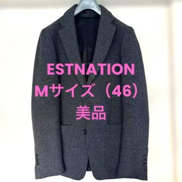 에스트네이션 테일러드 자켓 다크 그레이 울 M 사이즈 (46)