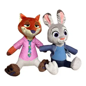 주토피아2 L 봉제 인형 2종 세트