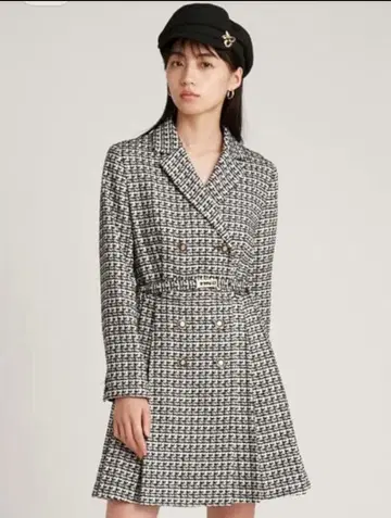 SNIDEL 더블 브레스트 미니 원피스