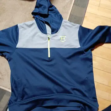 Under Armour 후드 부착 후드티 네이비/그레이