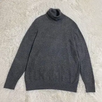 유니클로 캐시미어 100% 니트 스웨터 XL 그레이 남성용