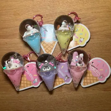 산리오 캐릭터즈 컬러풀 아이스돔 키링 전 종류