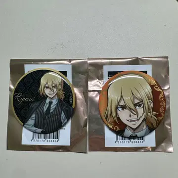 Dr.STONE 캔뱃지 블랙 슈트 류스이