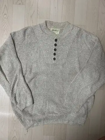 Eddie Bauer 코튼 니트 헨리넥 USA 구제 의류