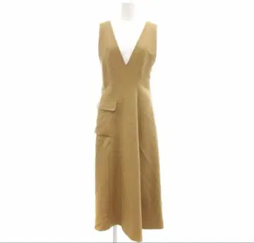 MACPHEE 울 저지 오버롤 스커트 원피스 롱 36