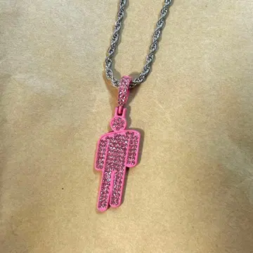 Billie Eilish 빌리 아이리쉬 목걸이 핑크