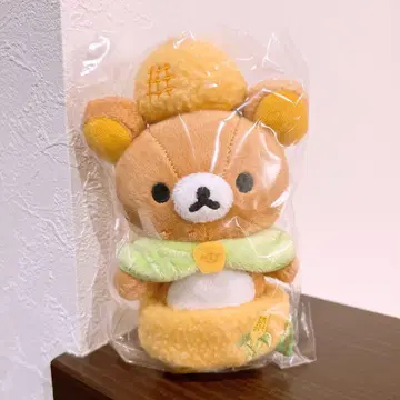 리락쿠마 삿포로 한정판 옥수수 걸이 봉제 인형